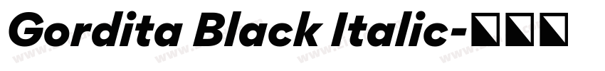 Gordita Black Italic字体转换